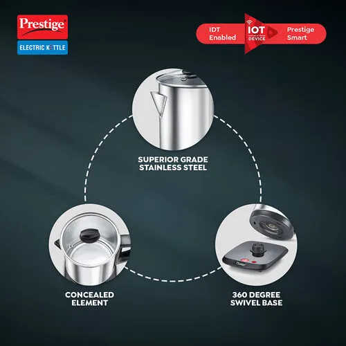 PRESTIGE ELECTRIC KETTLE SMART-1.7 ( 1.7L WITH CONCEALED ELEMENT) - Alternate View