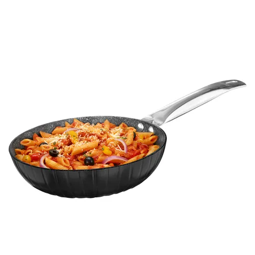 Prestige Durastone Hard Anodised 6 Layer Non-Stick Fry Pan, (20 cm, 1.1 Litre) (Black)