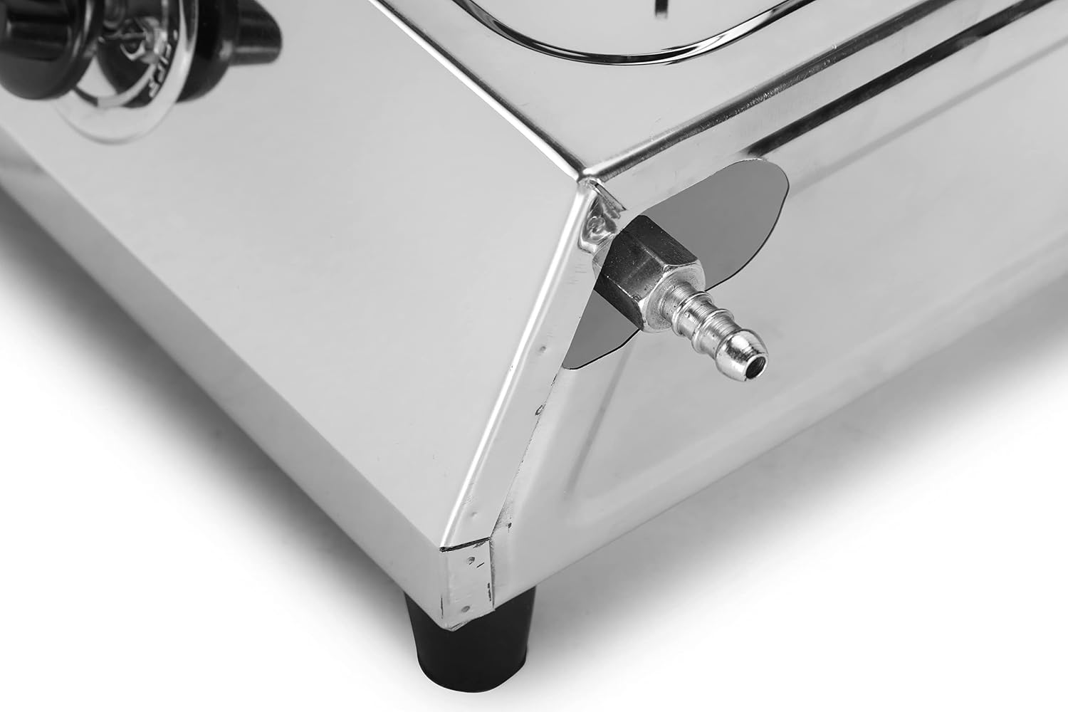 Sunshine Oscar Plus 2 Burner Stainless Steel Gas Stove Manual Ignition Comes with 2 Brass Burners - Detail View