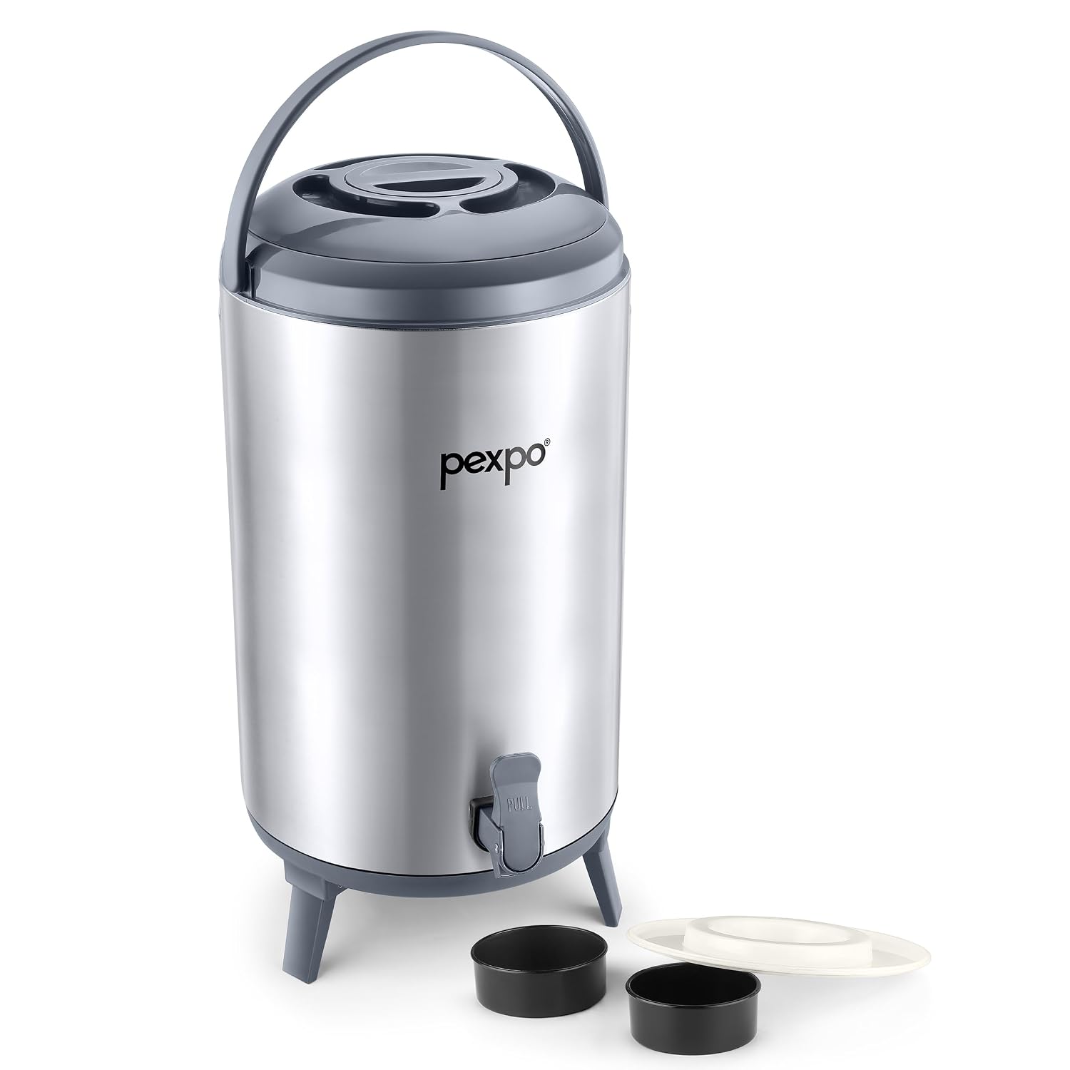 Go24 pexpo Superio 16 Stainless Steel Insulated Camper/Water Jug 16 Liter  - Detail View