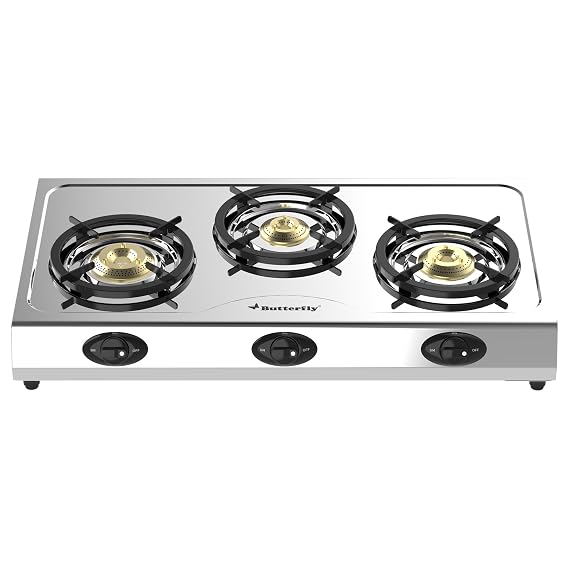 Butterfly Bolt Shakti 3B Stainless Steel Lpg Gas Stove 
