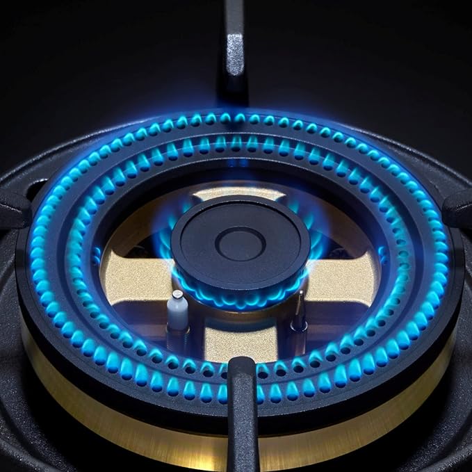 Elica 70 cm 4 Burner Hob Direct Flame Series IND FLEXI FB 470 DX DFS - Detail View