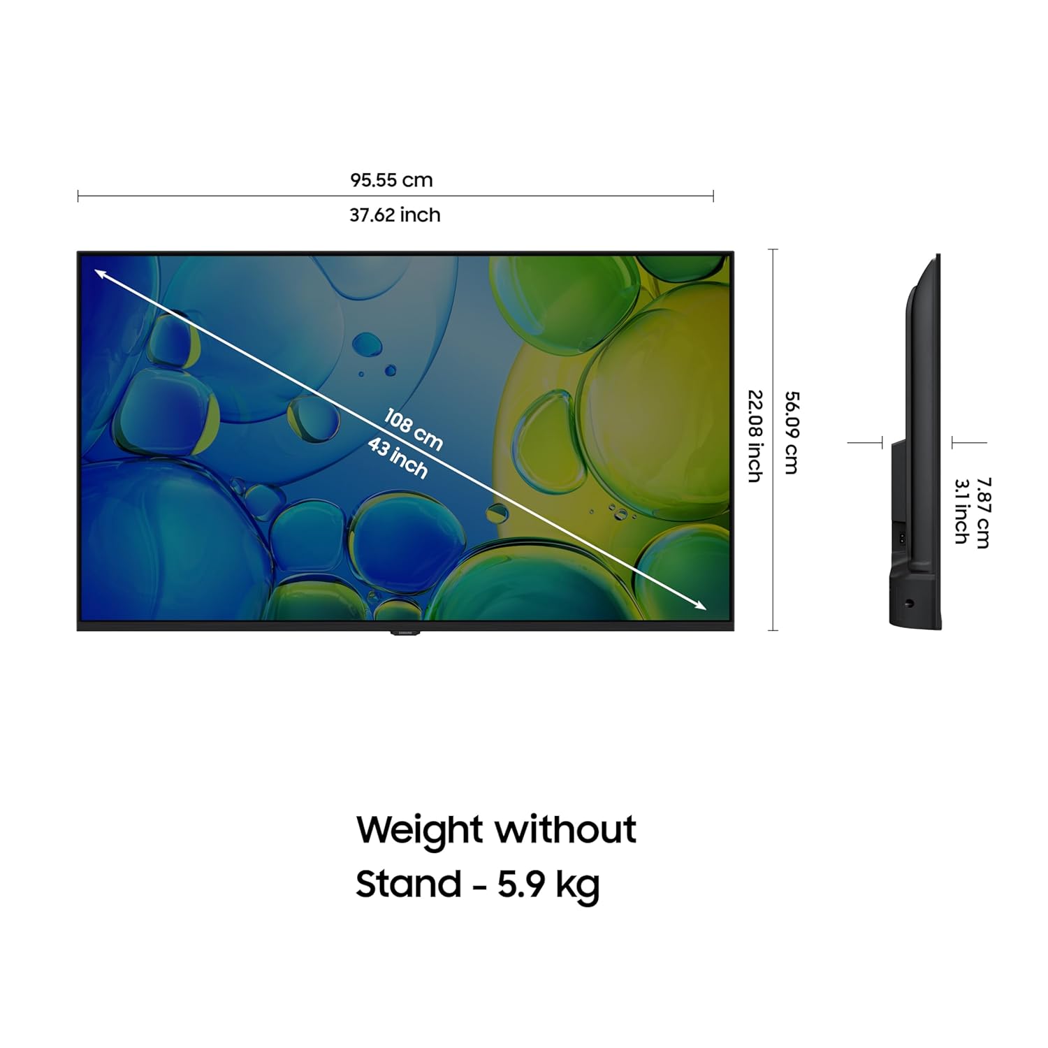 Samsung 108 cm (43 inches) FHD Smart LED TV UA43F5550FUXXL - Detail View