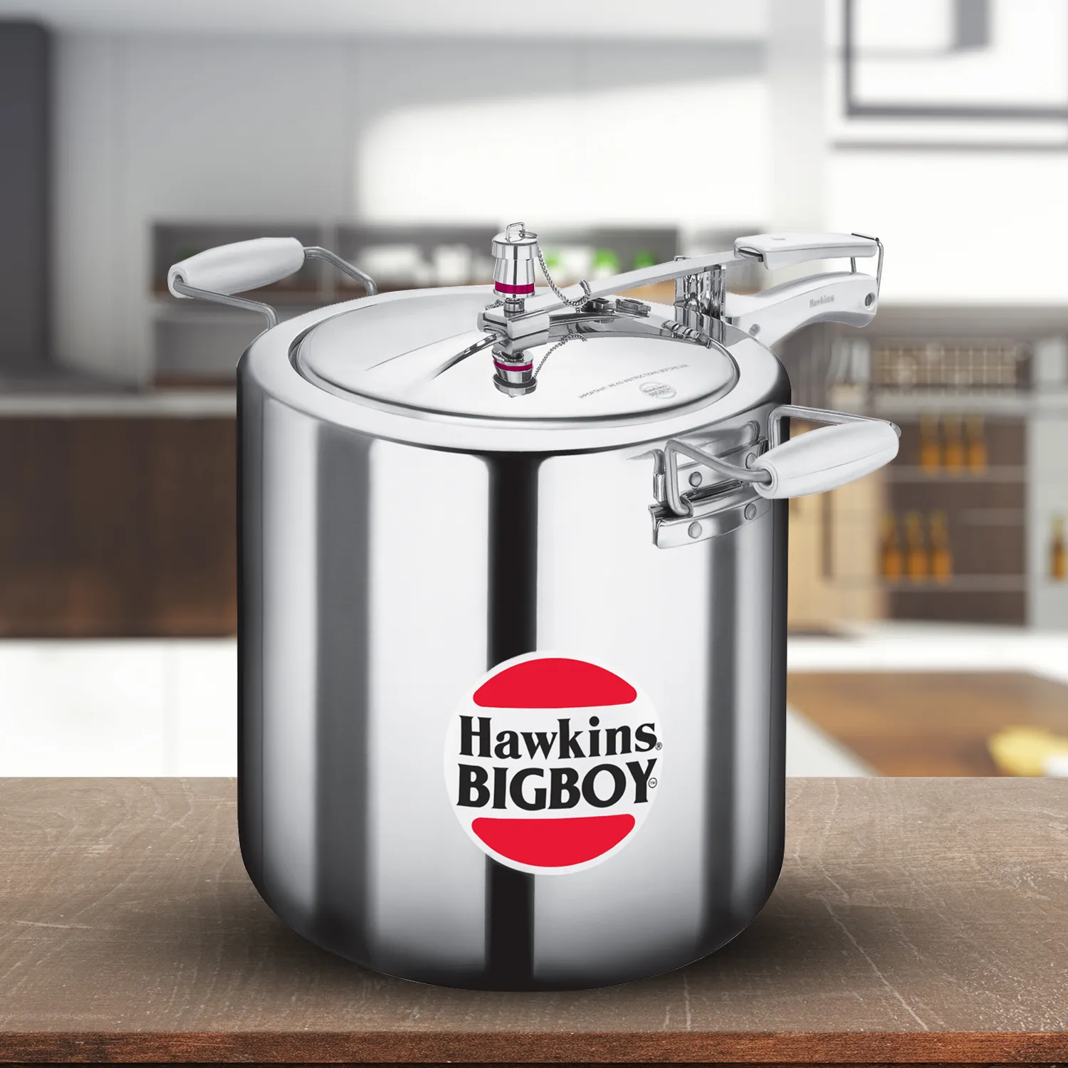 Hawkins Bigboy Aluminum Pressure Cooker, 22 Litres
