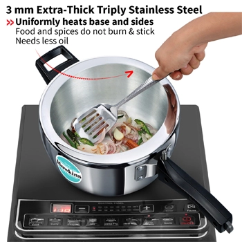 Hawkins Tri-Ply Stainless Steel 2.5 Litre (HSST25) - Detail View
