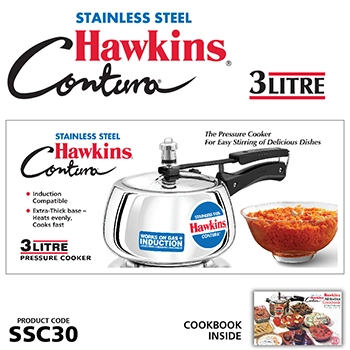 Hawkins Stainless Steel Contura 3 Litre (SSC30) - Alternate View