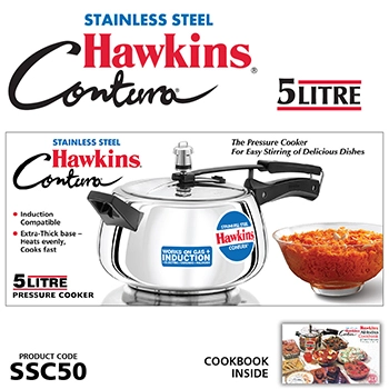 Hawkins Stainless Steel Contura 5 Litre (SSC50) - Alternate View
