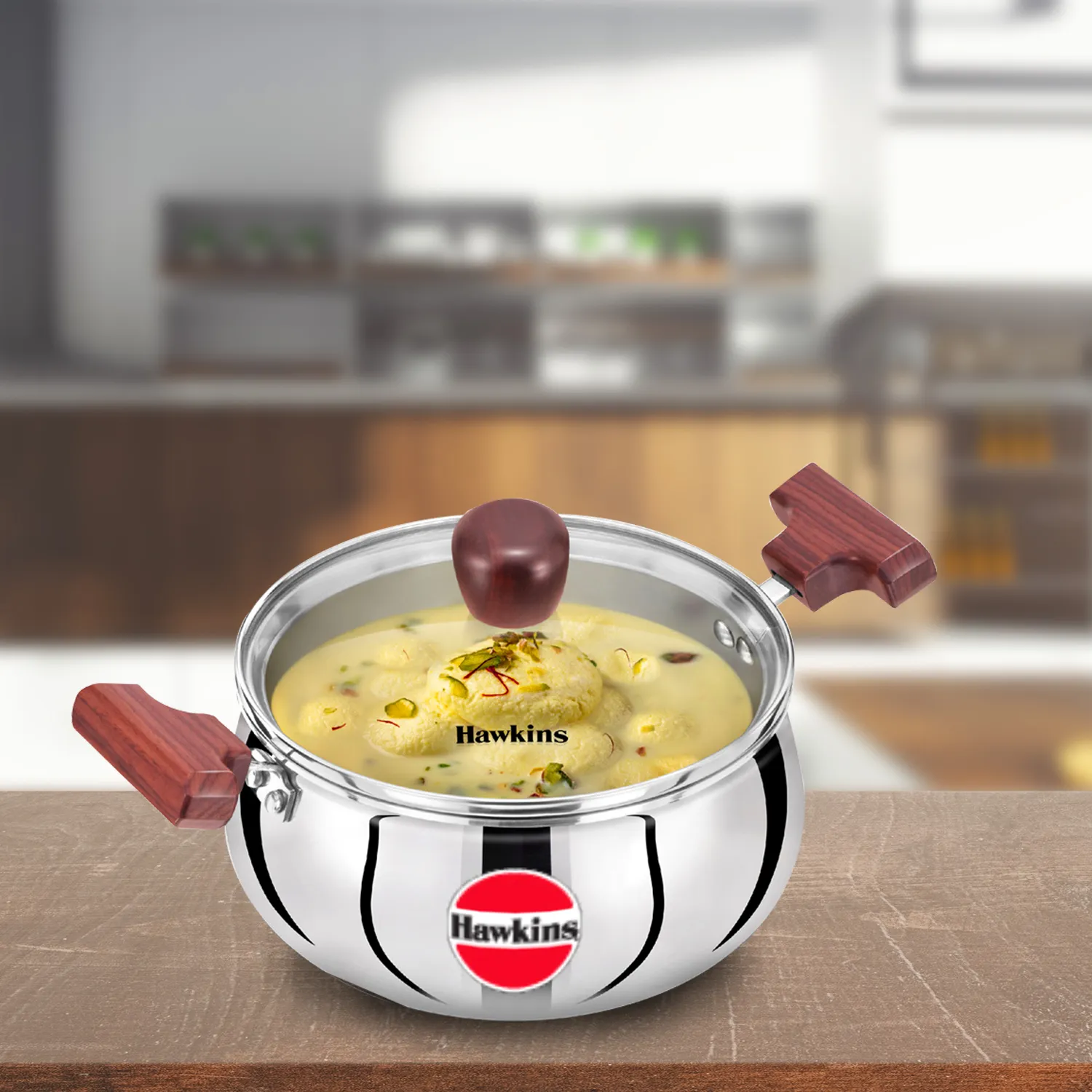 Induction Compatible SS Tri-ply Handi 2 Litre with Glass lid (SSH20G)
