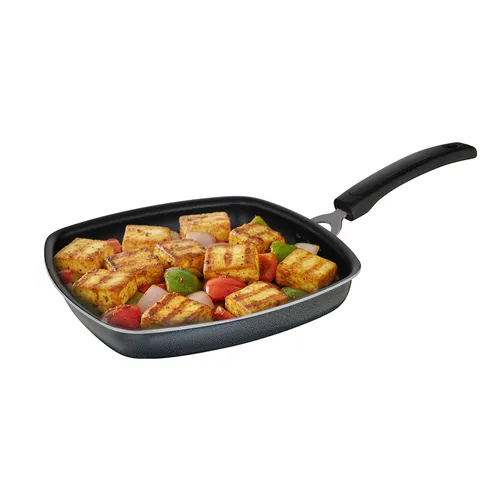 Prestige Omega Select Plus Aluminium Non-stick Coating Square Grill Pan, 25cm, 1.8 L (Black)