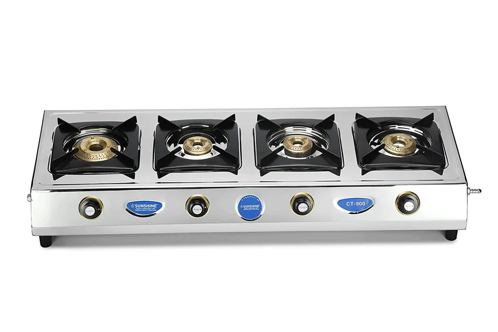 Sunshine CT 900 Gas Stove, Stainless Steel